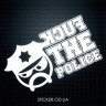 Виниловая наклейка на автомобиль - FUCK THE POLICE Виниловая наклейка на автомобиль - FUCK THE POLICE