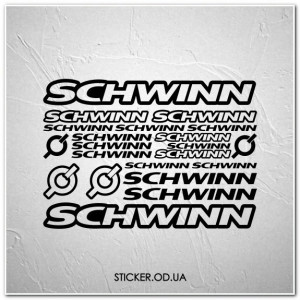 Набір наклейок на велосипед "SCHWINN", наклейки на раму.