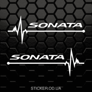Наклейки Kia Sonata Пульс, 2 шт.