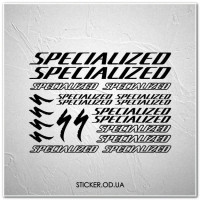 Набір наклейок на велосипед SPECIALIZED, наклейки на раму.