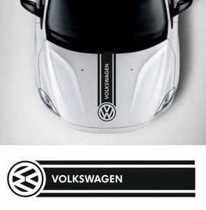 Наклейка на авто - Смуга на капот Volkswagen  