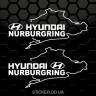 Наклейки на авто - Hyundai nurburgring, 2 шт.