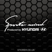 Наклейка на авто - Hyundai Sports Mind
