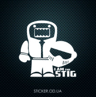 Наклейка на авто I am the Stig