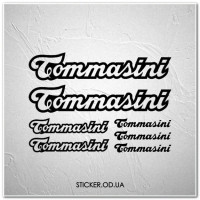 Набір наклейок на велосипеді "Tommasini", наклейки на раму.