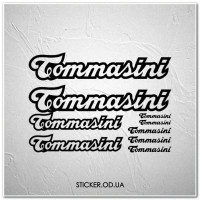 Набір наклейок на велосипеді "Tommasini", наклейки на раму.