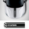 Наклейка на капот авто - Hyundai.