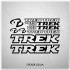 Набір наклейок на велосипед TREK, наклейки на раму.