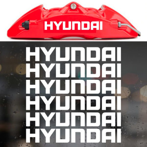 Наклейки на супорти та диски - Hyundai, 6 шт.