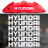 Наклейки на супорти та диски - Hyundai, 6 шт.