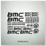 Набір наклейок на велосипеді "BMC", наклейки на раму.
