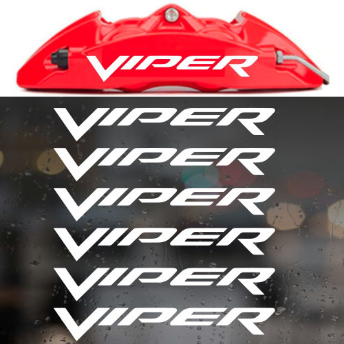 Наклейки на супорти та диски - Dodge Viper, 6 шт