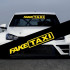 Наклейка смуга на лобове - Fake Taxi, 135*20 см