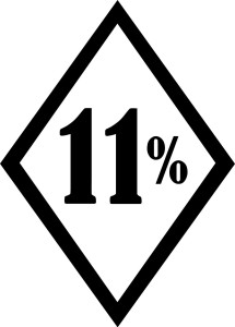 Вінілова наклейка - 11% Вінілова наклейка - 11%