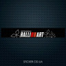 Сонцезахисна наклейка на лобове скло - Mitsubishi Ralli Art