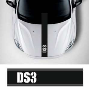 Наклейка на авто - Смуга на капот Сітроен DS3, 90см