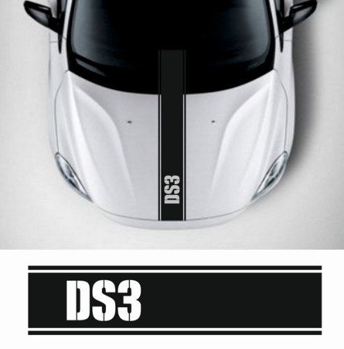 Наклейка на авто - Полоса на капот Ситроен DS3, 90см
