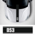 Наклейка на авто - Полоса на капот Ситроен DS3, 90см