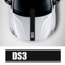 Наклейка на авто - Полоса на капот Ситроен DS3, 90см