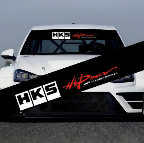 Полоса на лобовое стекло - HKS Hi Power, 135 * 20 см