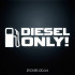 Вінілову наклейку на автомобіль - Diesel only, тільки дизель #2