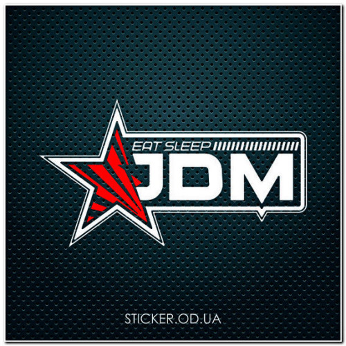 Наклейка на авто Eat Sleep JDM