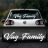 Наклейка на авто - Vag Family
