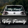 Наклейка на авто - Vag Family