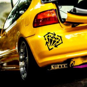 Вінілова наклейка на автомобіль у стилі JDM - Діамант, diamant