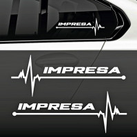 Вінілова наклейка на автомобіль - Subaru Impresa pulse 2 шт.