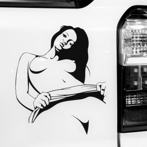 Вінілова наклейка на авто - Bad Girl