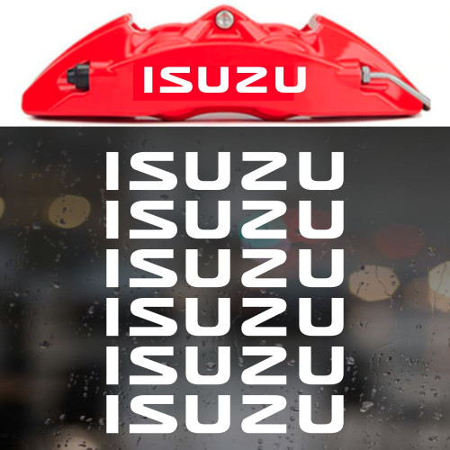 Наклейки на супорти та диски - ISUZU, 6 шт.