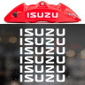 Наклейки на супорти та диски - ISUZU, 6 шт.
