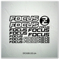 Набор наклеек на велосипед "FOCUS", наклейки на раму.