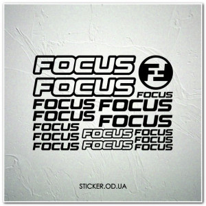 Набор наклеек на велосипед "FOCUS", наклейки на раму.