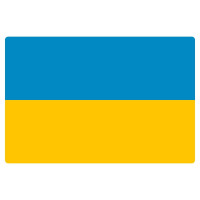 Вінілова  наклейка - Прапор України