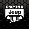 Вінілова наклейка на автомобіль - Only in a Jeep, Тільки в Джипі