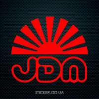 Наклейка на авто - JDM Японский флаг