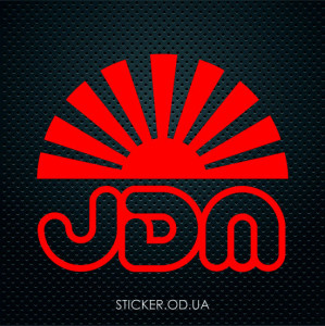 Наклейка на авто - JDM Японський прапор