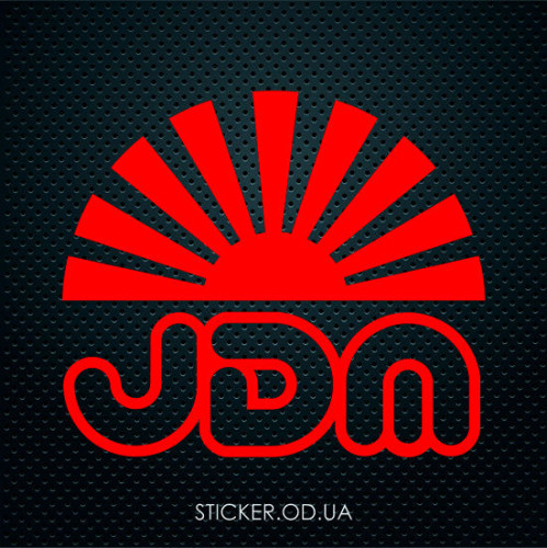 Наклейка на авто - JDM Японский флаг