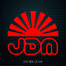 Наклейка на авто - JDM Японский флаг