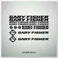 Набір наклейок на велосипеді "Gary fisher", наклейки на раму.