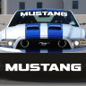 Вінілова наклейка на лобове скло - Mustang