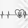 Виниловая наклейка - Пульс Ukraine v2
