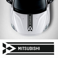 Наклейка на авто - Смуга на капот Mitsubishi