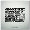 Набір наклейок на велосипеді GHOST, наклейки на раму.