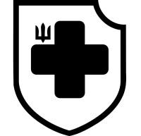 Виниловая наклейка - Хрест ЗСУ v2