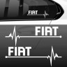 Наклейки на авто Fiat pulse / Фіат пульс, 2 шт.