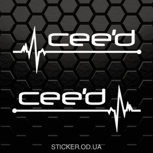 Наклейка - Кіа Сeed пульс, 2 шт.