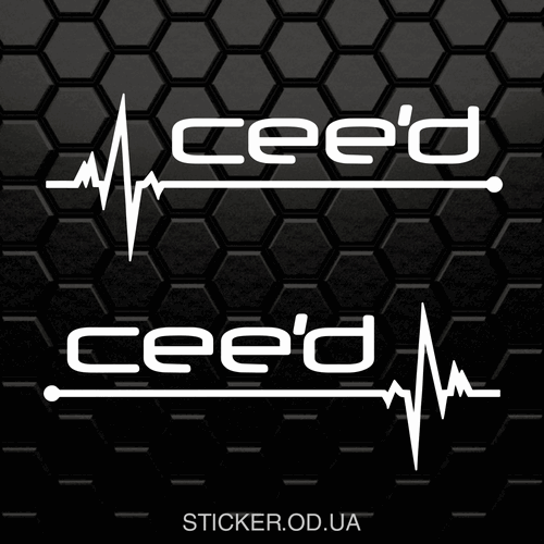 Наклейка - Кіа Сeed пульс, 2 шт.